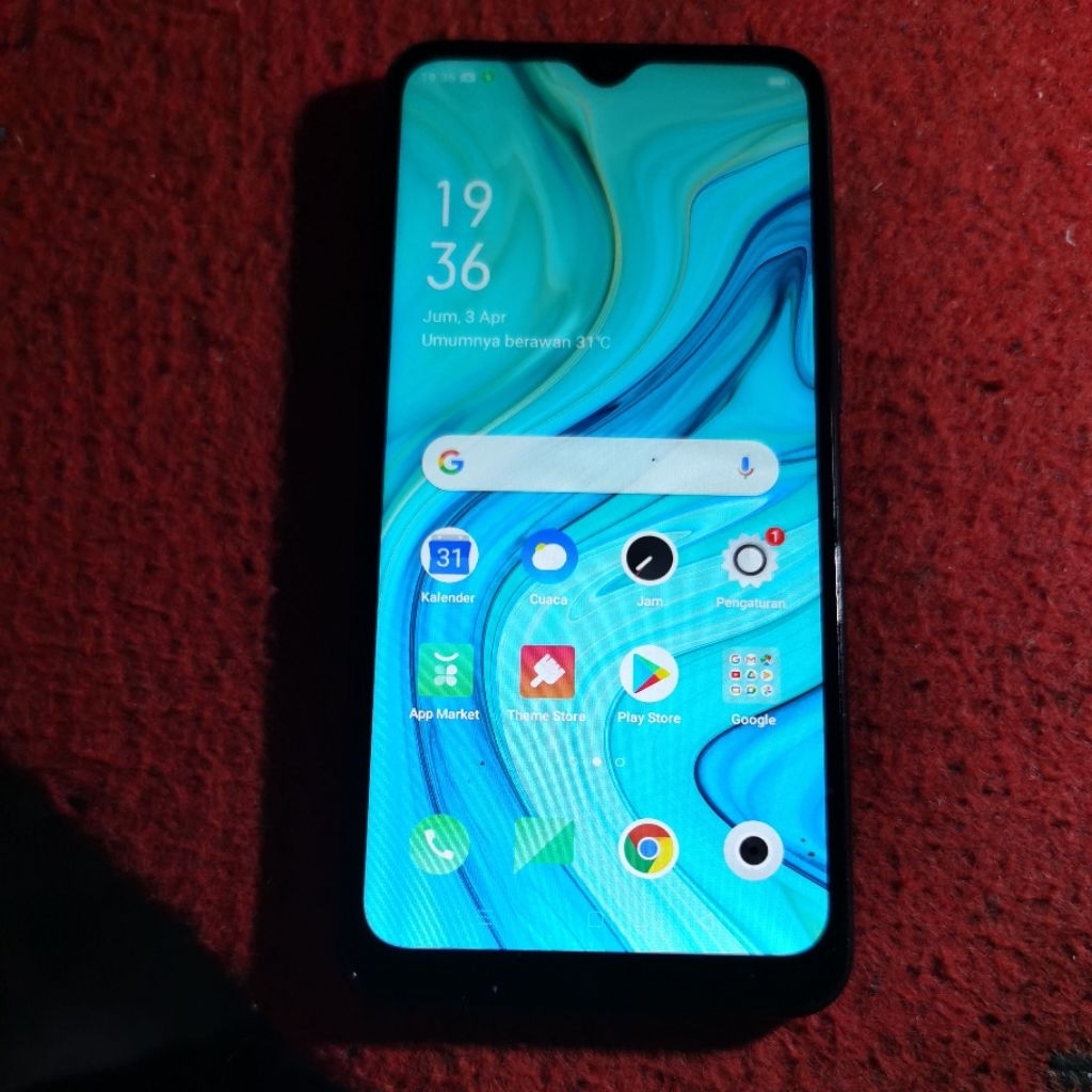 oppo a1k normal jaya ram 2/32 lcd ori tutup belakang retak siappakai.