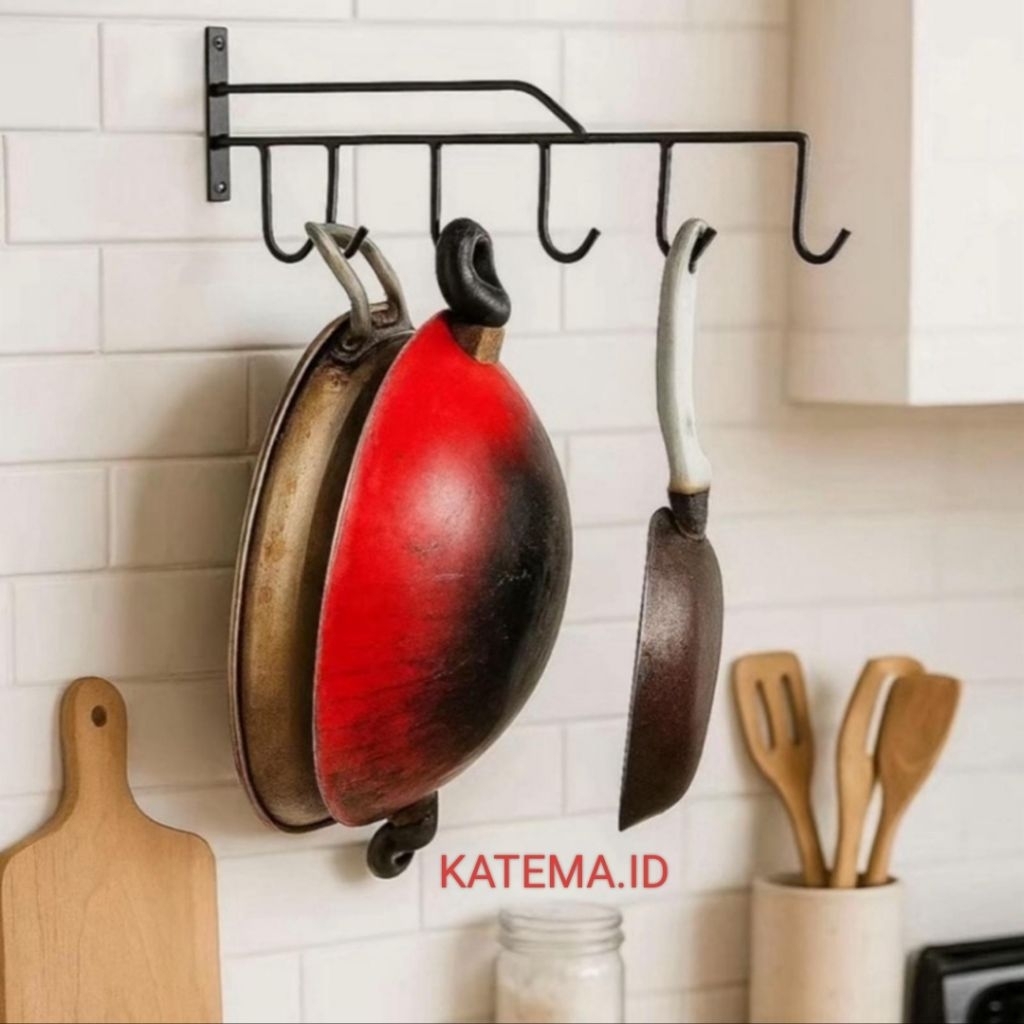 RAK GANTUNG WAJAN Gantungan Teflon Rak serbaguna