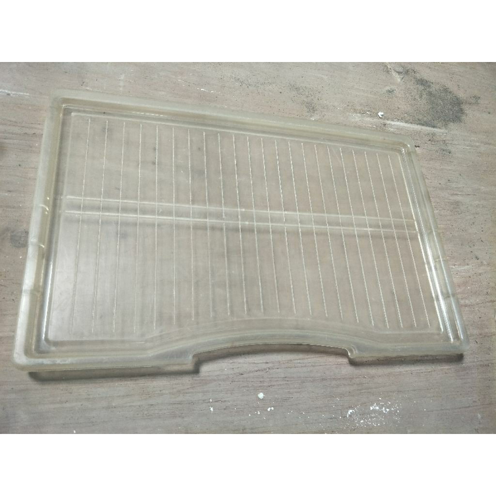 rak tengah kulkas JUMBO bekas original 64cm x  42cm Free packing kayu