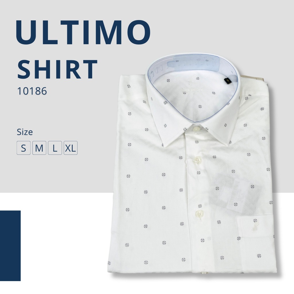 ULTIMO Kemeja Pendek Katun Pria Reguler Size (S-XL) 10186