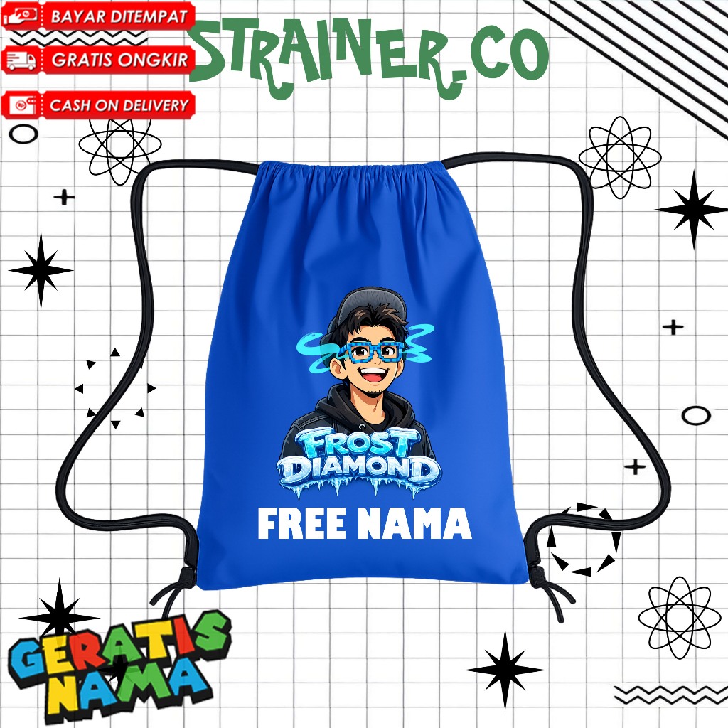 (FREE NAMA) TAS SEKOLAH ANAK TAS SERUT ANAK TAS ANAK TK PAUD SD FROST DIAMOND SKENA VIRAL / FROST DI