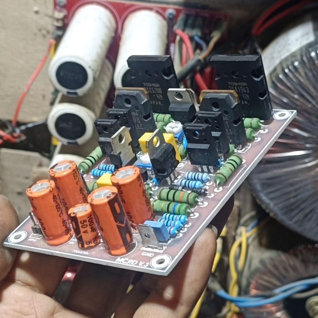 driver MCRD V3 PCB fiber tahan panas kualitas bagus karakter flat siap pakai