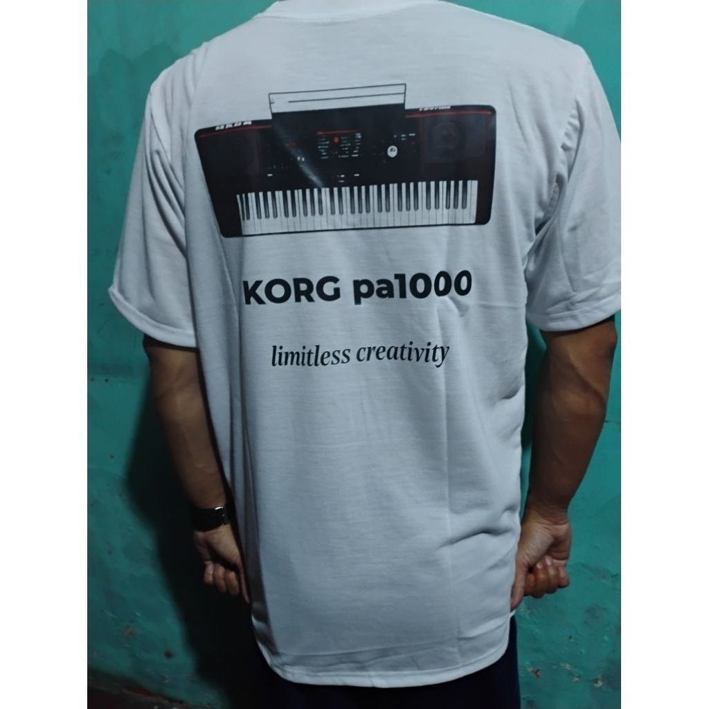 Kaos Korg Pa1000 Profesional Arranger Keyboard Premium Cotton Combed 30s - Baju Distro Musik Organ T