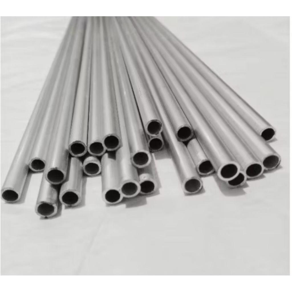 pipa aluminium 8 mm ld 6mm 1 meter lurus