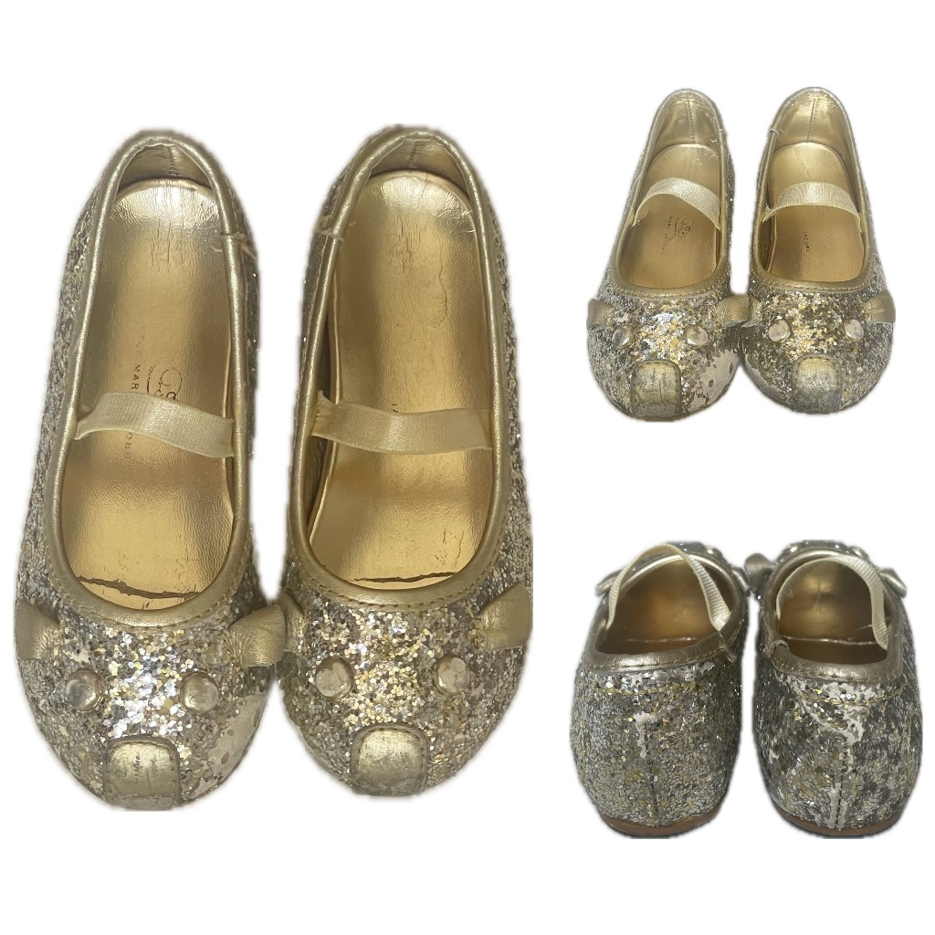 ( Preloved ) Little Marc Jacobs Glitter Mouse Ballerina Flats for Girl // Sepatu Anak