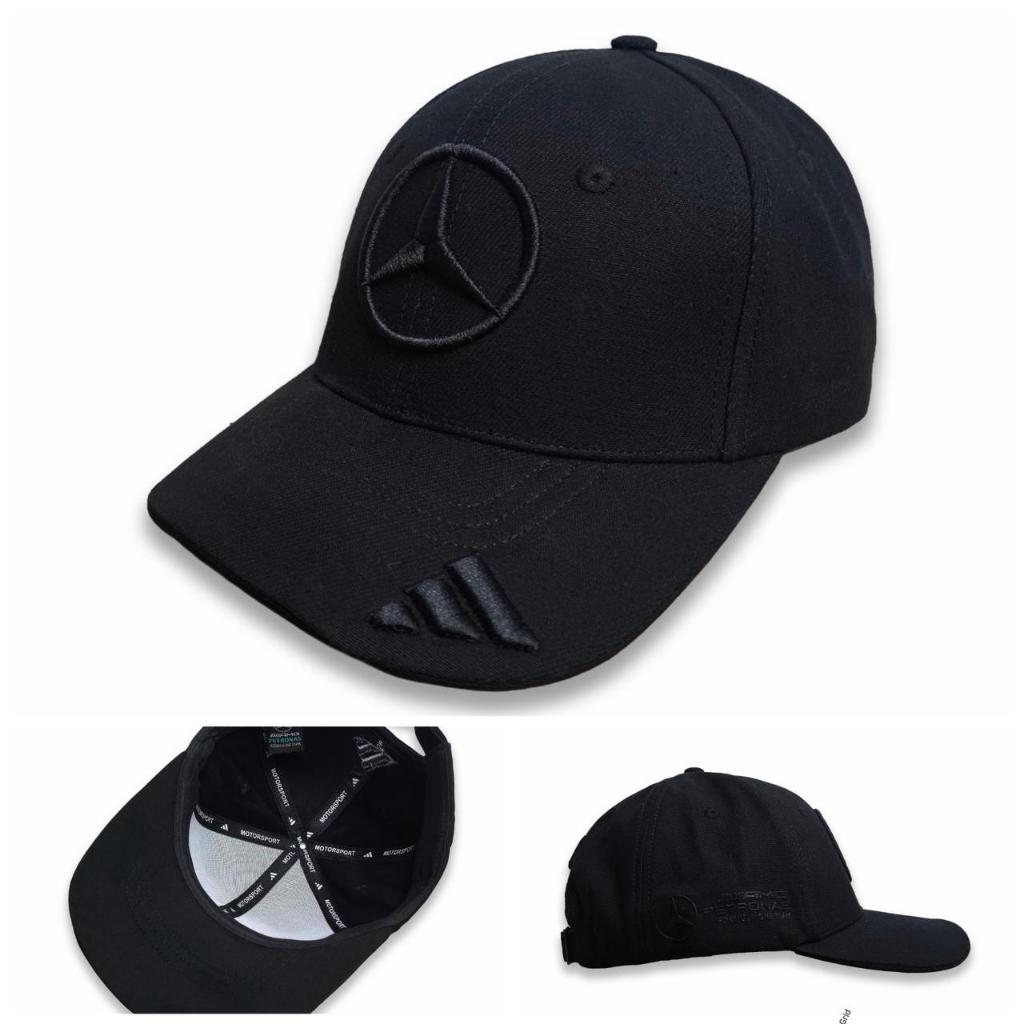 MERCEDES F1 TEAM CAPS TOPI MERCEDES BENZ AMG F1 FULL BLACK