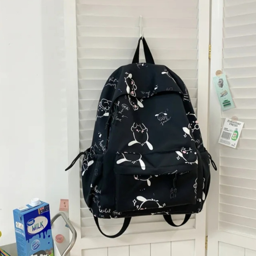 Tas Ransel Mini Wanita Motif Kartoon Kekinian Tas Gendong Kecil