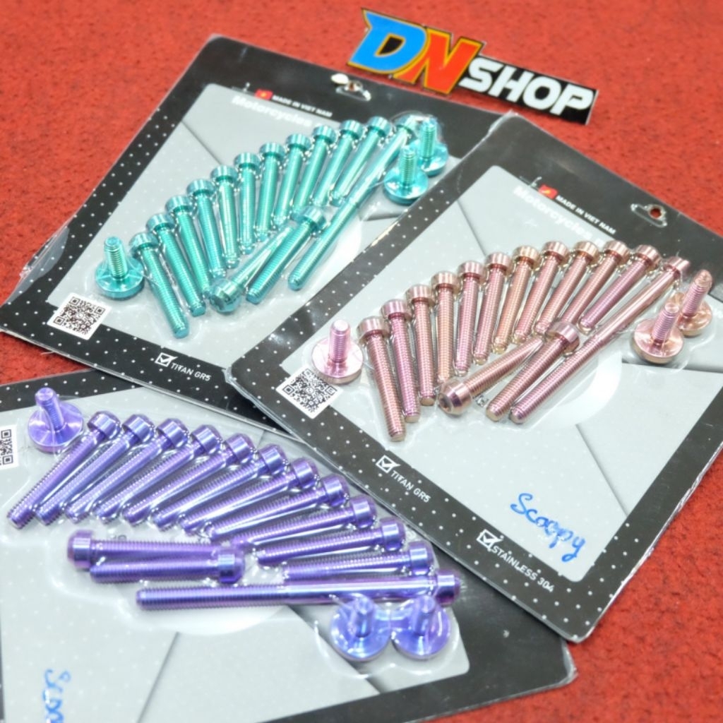 Baut cvt titanium fullset beat scoopy fi esp original vietnam