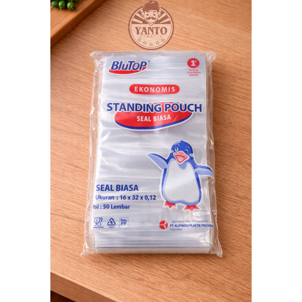 Kemasan Plastik Standing Pouch 16x32