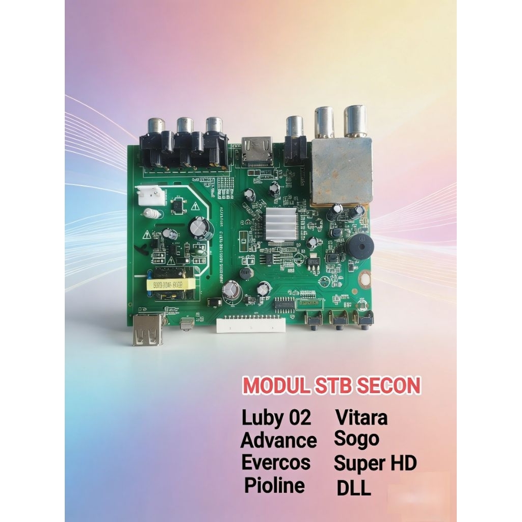 Modul STB DVBT2 Set Top Box Digital Secon Normal Matrix Apel Luby Noise Welhome Advance Evercoss Sup