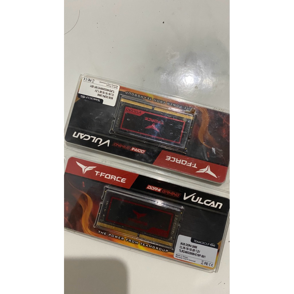 RAM sodimm Team vulcan DDR4 2666 16GB 2x8GB