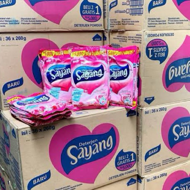 [UD.Rahayu] 1karton (36pcs) 220gr Sabun Sayang / Sabun Murah / Sabun Cuci Sayang / Sabun Cuci Murah 