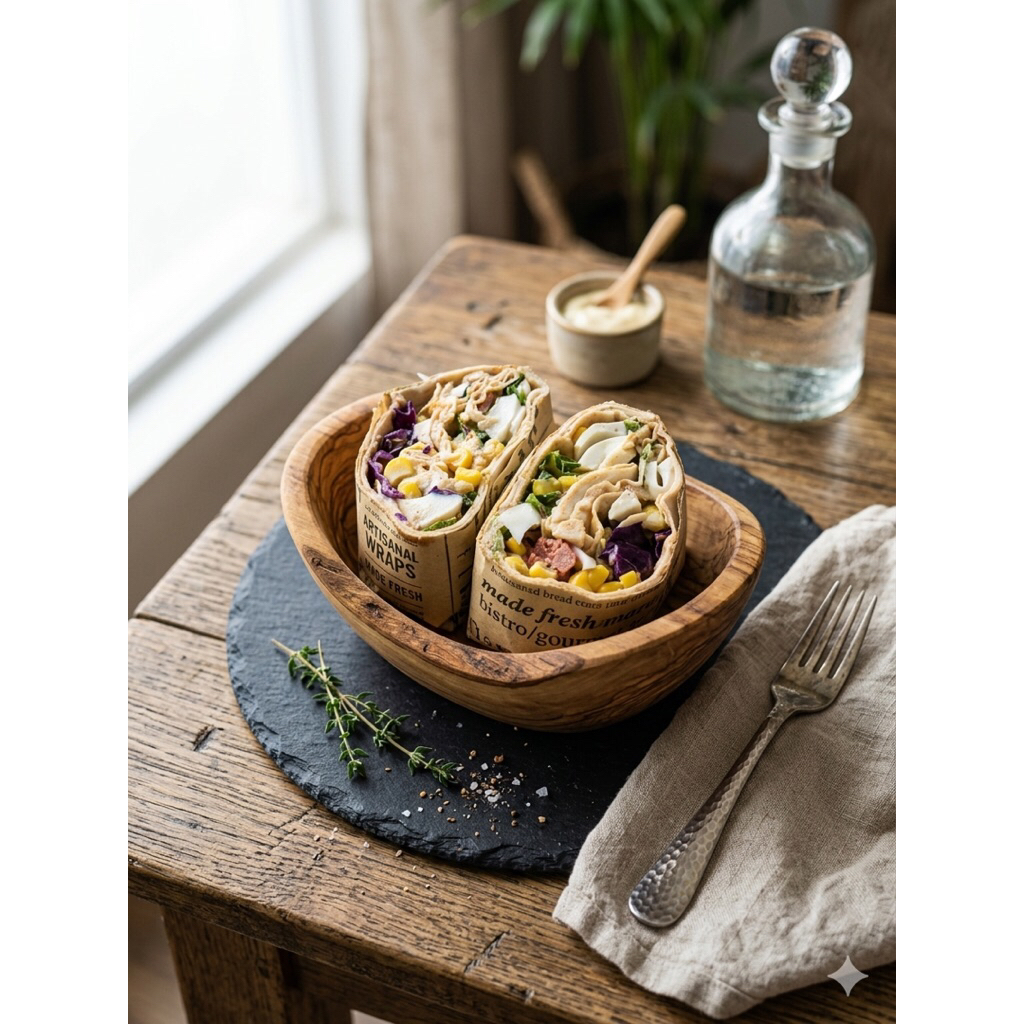 Salad sayur wrap • Salad sayur sehat wrap