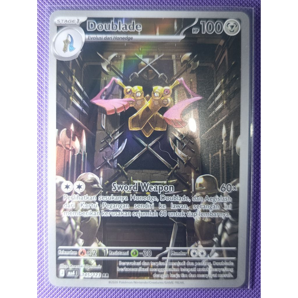 Pokemon Indonesia - DOUBLADE (ART RARE)