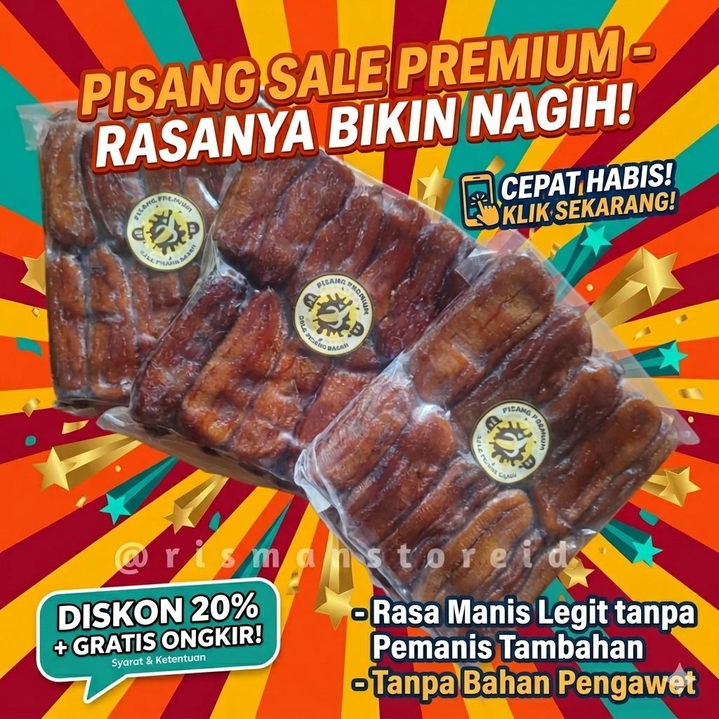 Sale Pisang Basah Madu 500gr
