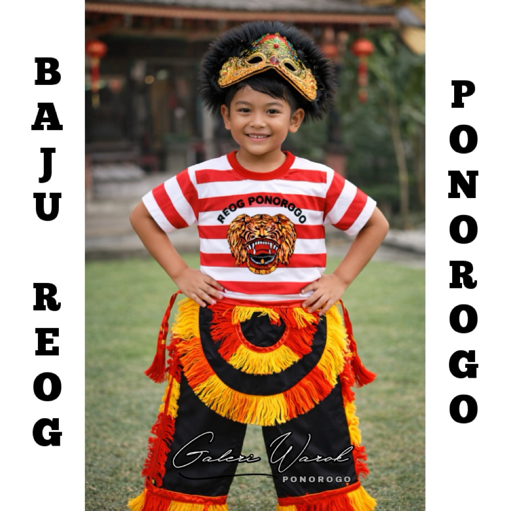 [TERMURAH] KAOS ANAK / BAJU ADAT REOG PONOROGO ORIGINAL