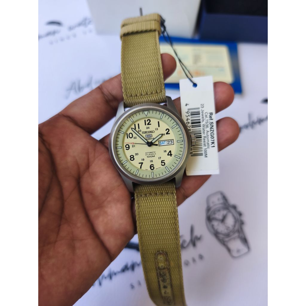 Seiko 5 sport military SNZG07K1 not skn803