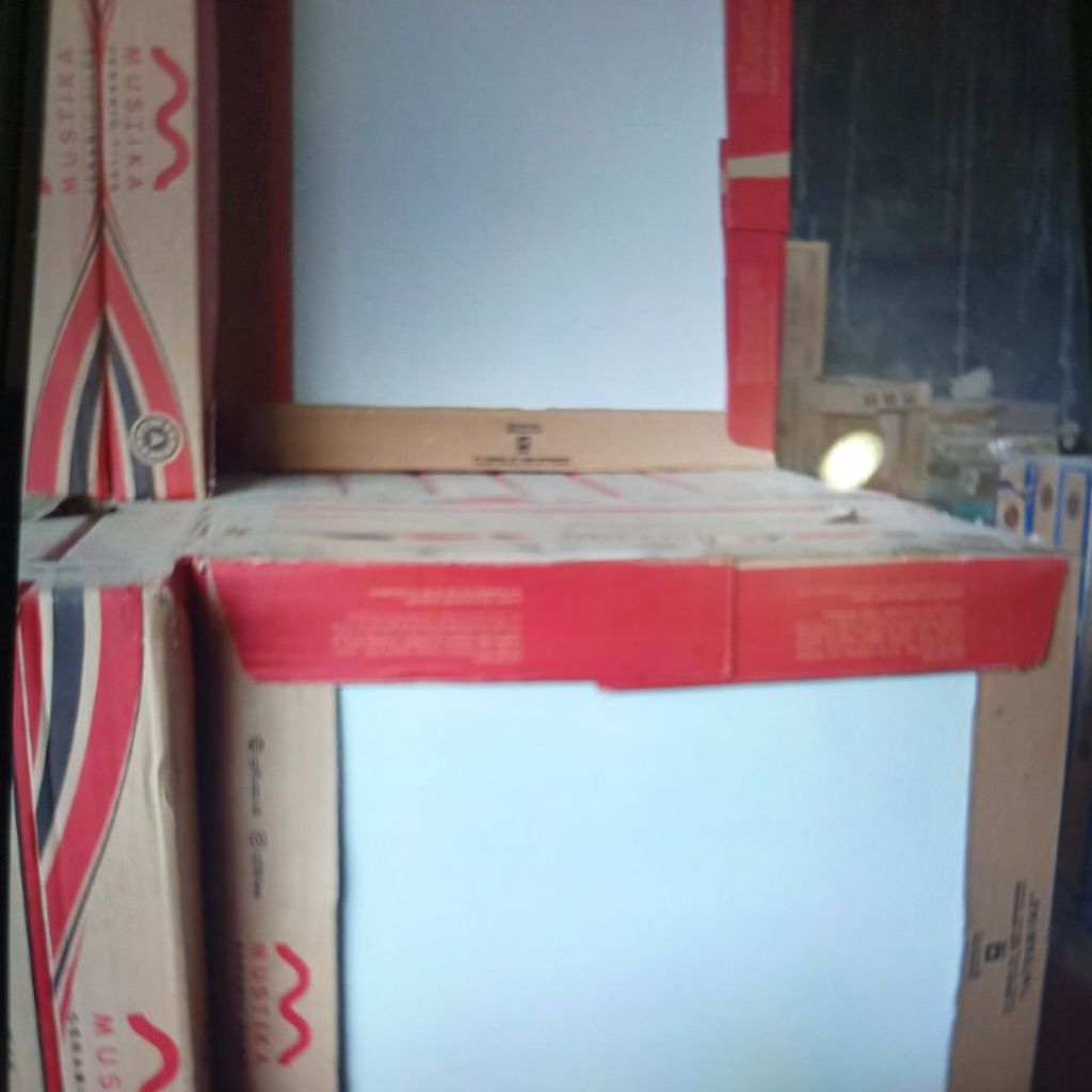 keramik mustika putih polos 40x40