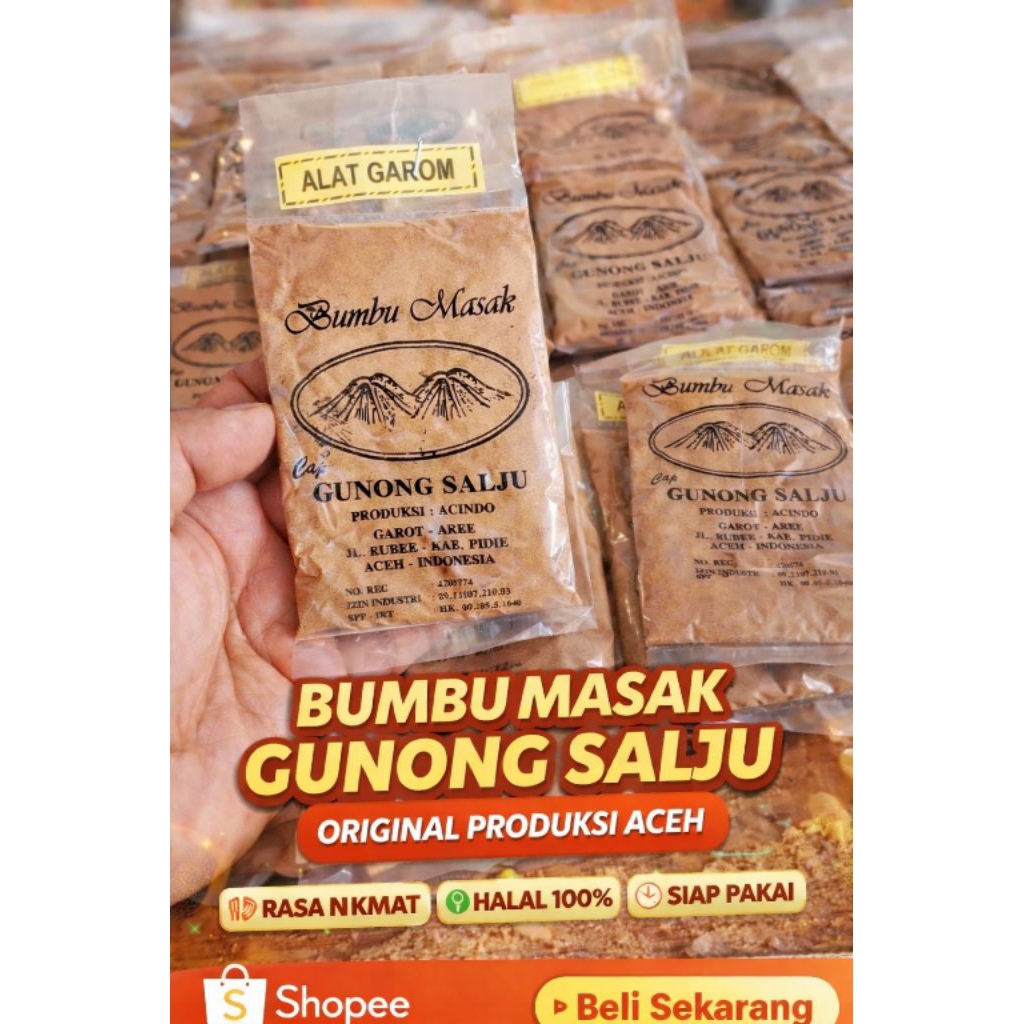 Bumbu Masak Gunong Salju Aceh Original – Alat Garom Rempah Khas Pidie Siap Pakai
