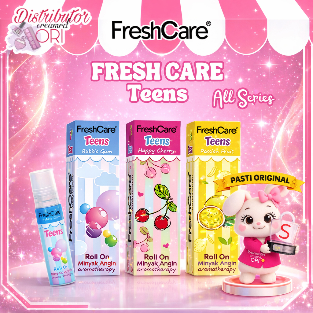 FreshCare Teens 10 ml Aroma Cherry, Bubble Gum, Passion Fruit | BPOM