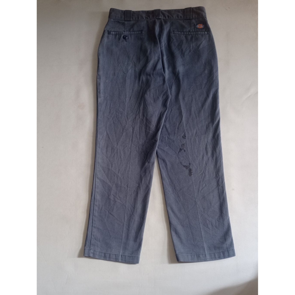 Celana Dickies 874 Original Fit Warna Abu Sekolah/Biru Muda Size 30×30 Second Brand Dickies