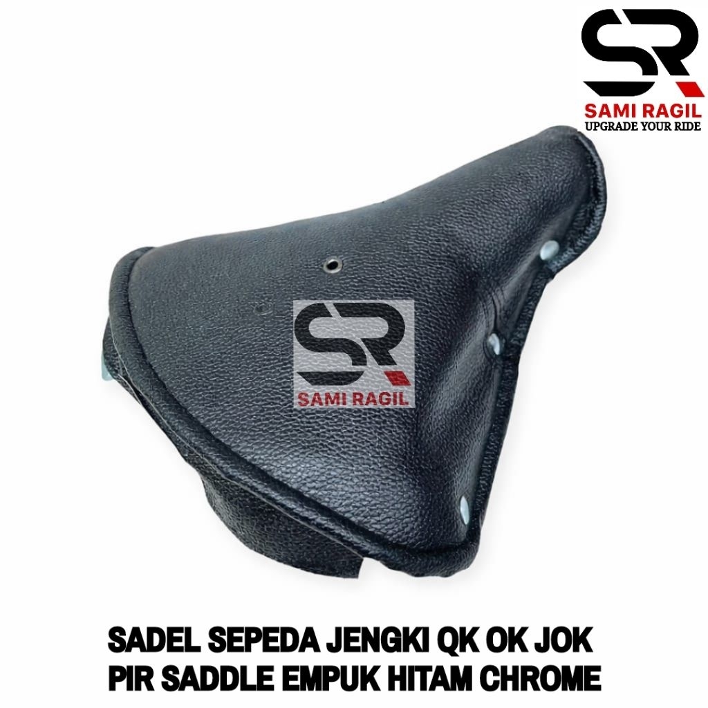 SADEL SEPEDA JENGKI QK OK JOK PIR SEDEL SADDLE EMPUK MTB FEDERAL KLASIK ONTEL ONTHEL 26 28 HITAM CHR