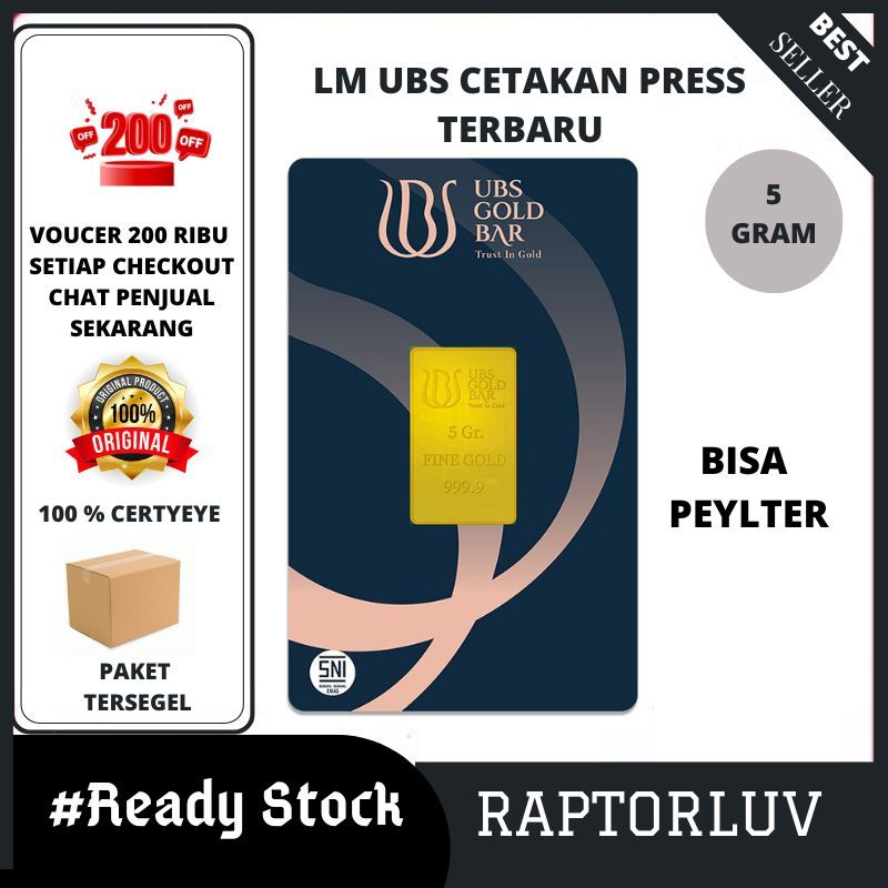 Logam mulia UBS 5 gram Clasic Terbaru Bisa Pyleter