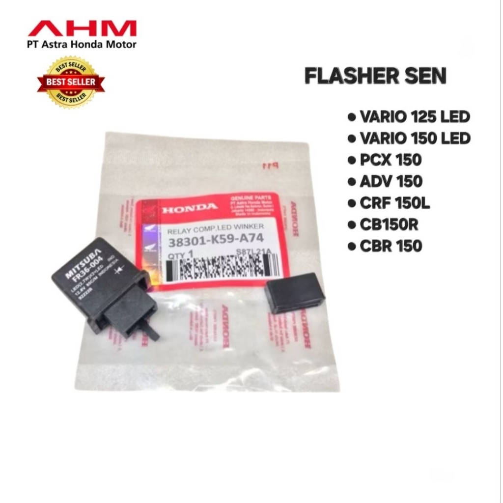 FLASHER SEN OTOMATIS SEN VARIO 125 LED VARIO 150 LED PCX 150 ADV 150 CRF 150L CB150R CBR 150 ORIGINA