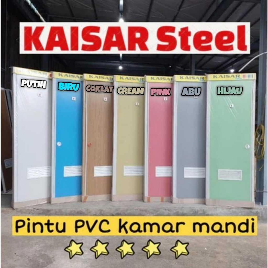 Pintu Kamar Mandi PVC Cermin KAISAR - Cargo