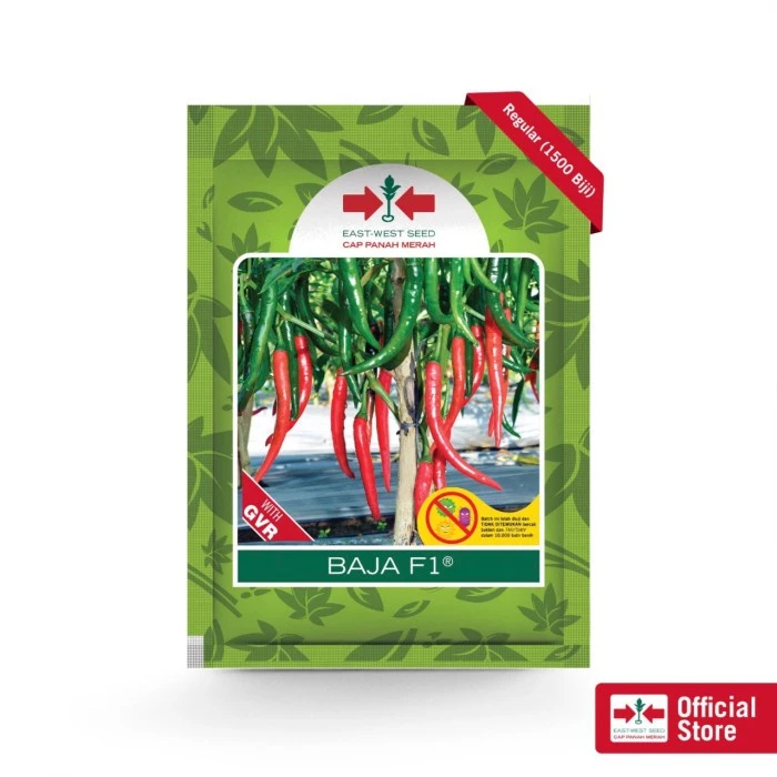 Benih Cabai Besar BAJA F1 1500 Biji - Bibit Cabe Cap Panah Merah