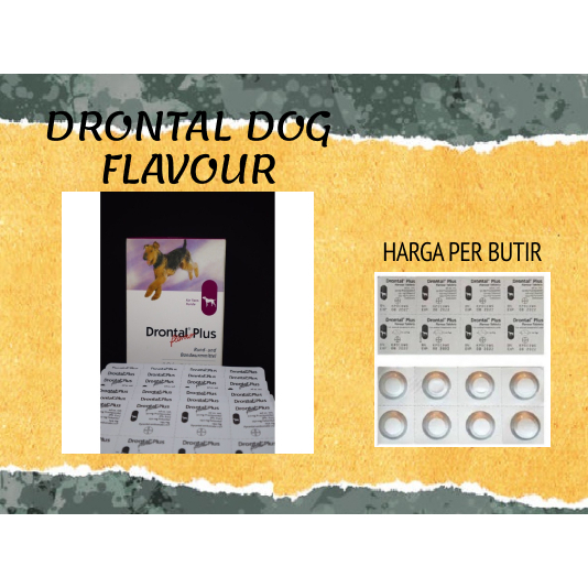 Drontal plus Flavour / obat cacing anjing / obat cacing drontal / Drontal dog