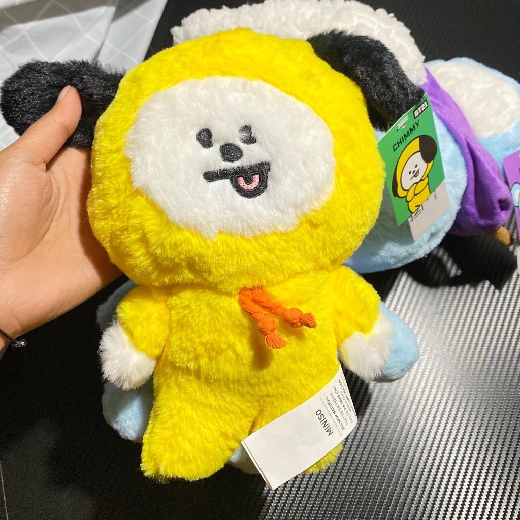 Boneka BT21 Chimmy Original Miniso 9 Inch | Boneka Mewah Bulu Halus BT21 X MINISO BTS