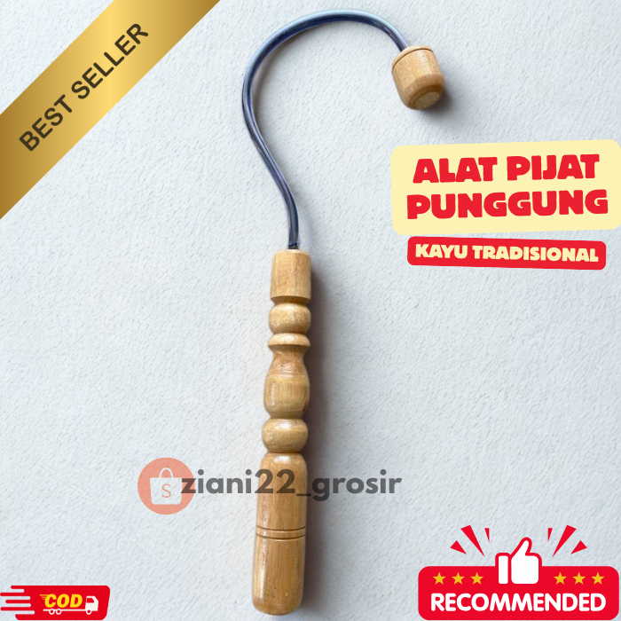 Gantol Pijat Punggung Alat Pijat Punggung Kayu Tradisional