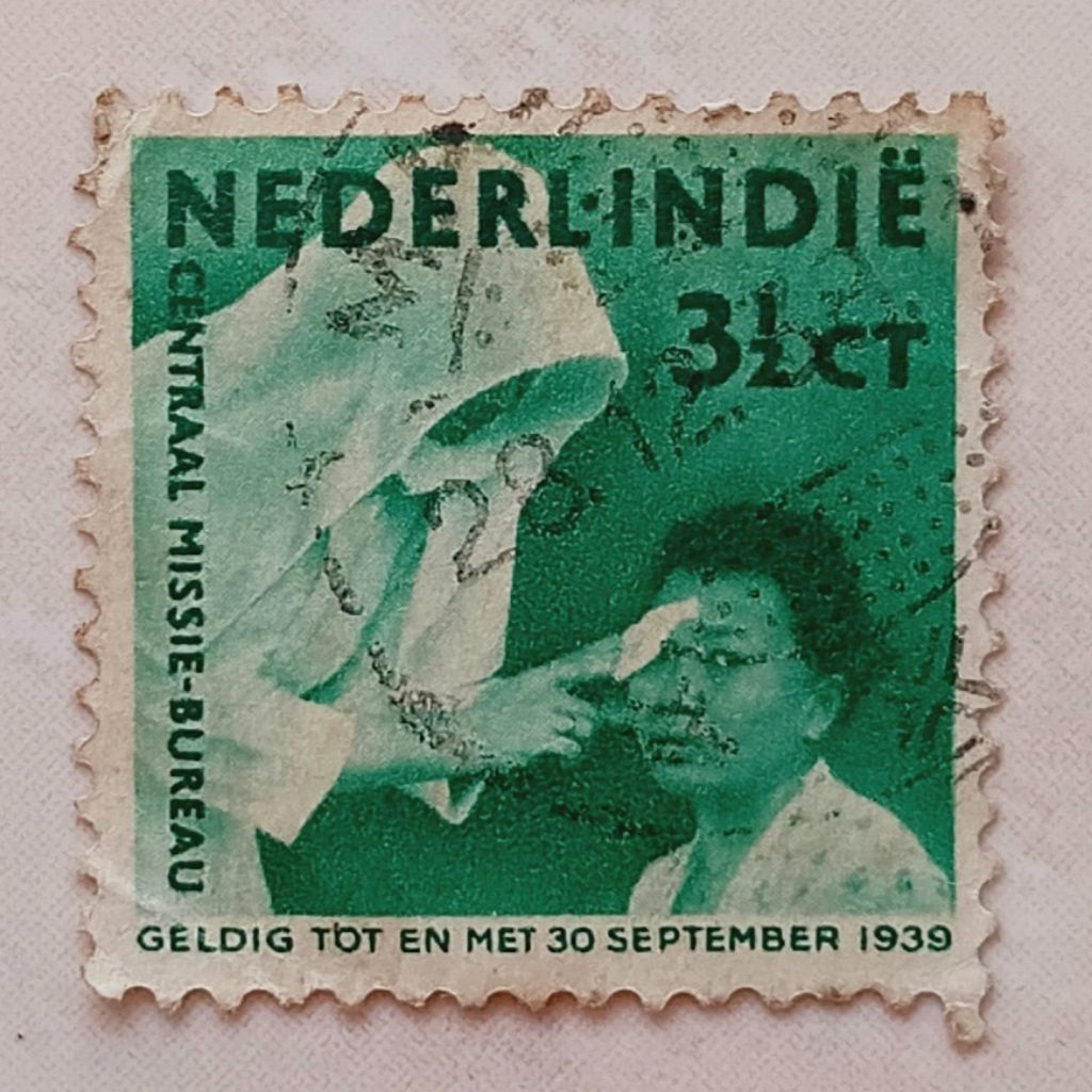(OG) Perangko Ned Indie 1938 Prangko Misi 3½(+1½) cent Used