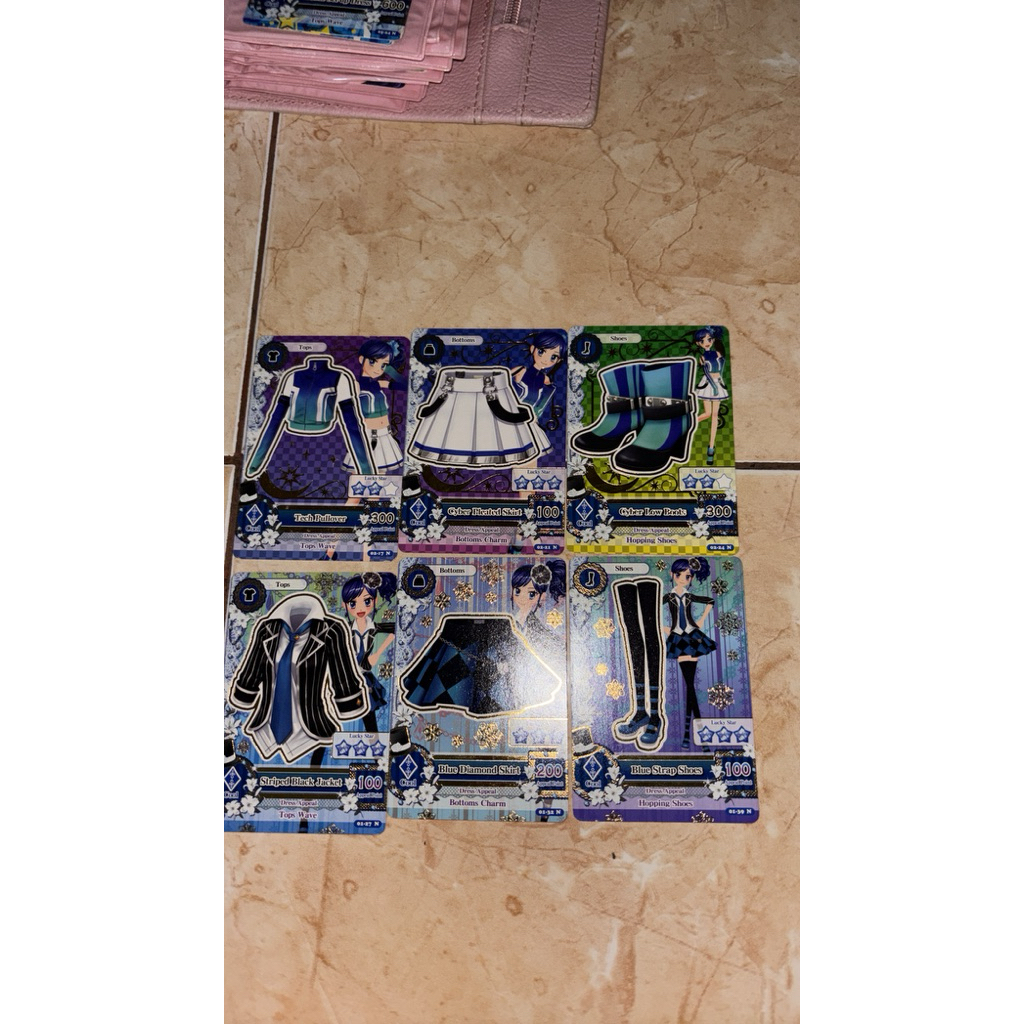 [BOOKED] Aikatsu Aoi Tech Pullover Set, Striped Black Jacket Set Card