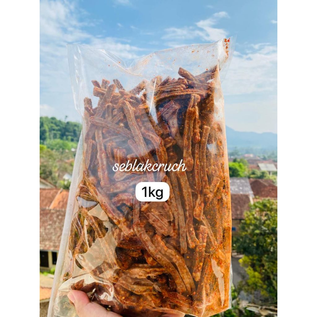 Seblak kerupuk jengkol stik/seblak stik jengkol pedas daun jeruk 1kg