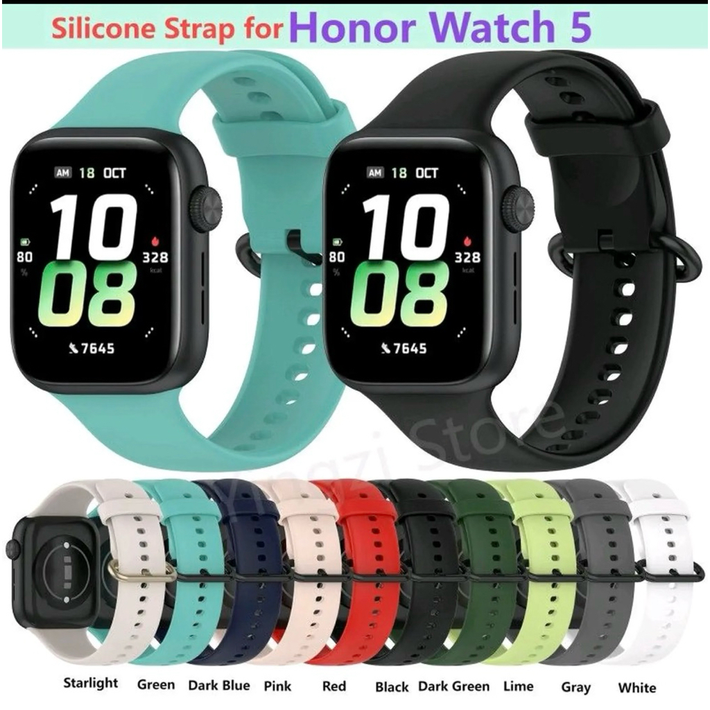Premium Silicone Strap For Honor Watch 5