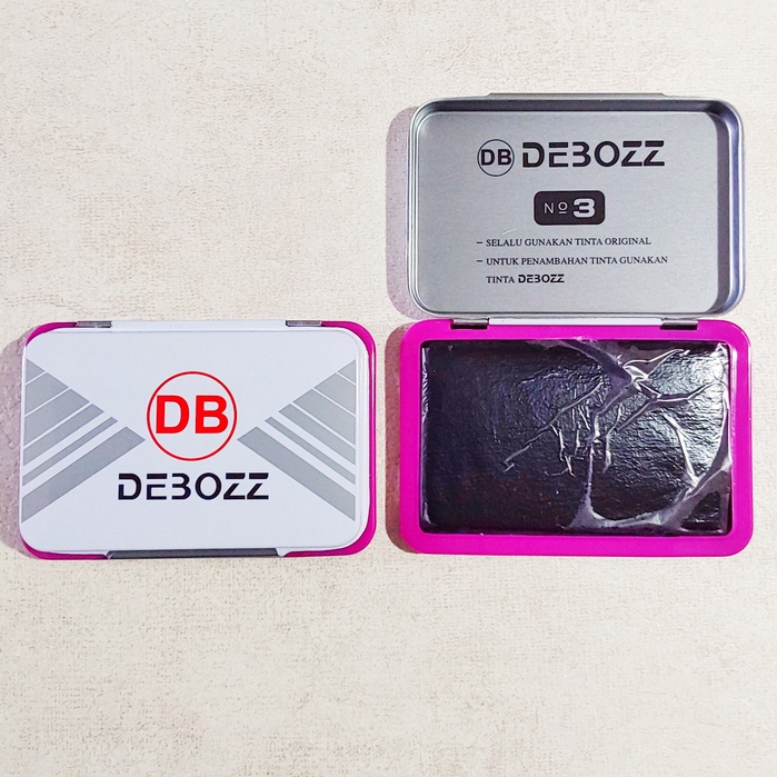 (PCS) STAMP PAD DEBOZZ NO.3 TINTA VIOLET / STAMP PAD DEBOZZ / BANTALAN STAMPEL DEBOZZ NO.3