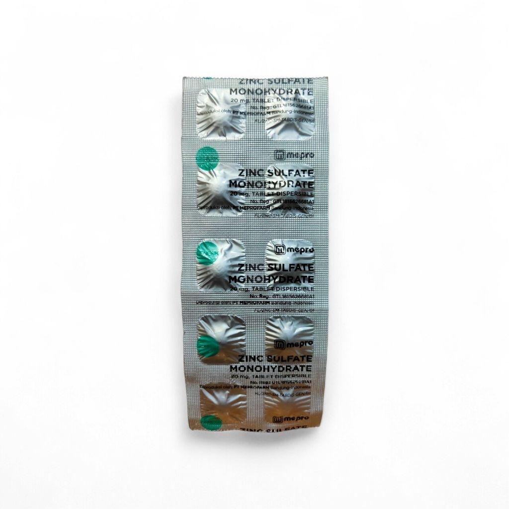 zinc sulfate 20mg satu strip