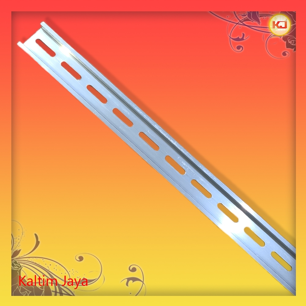 Rel MCB 1M / 1 Meter (Din Rail Besi Aluminium 1 Fungsi Dudukan MCB Panel)