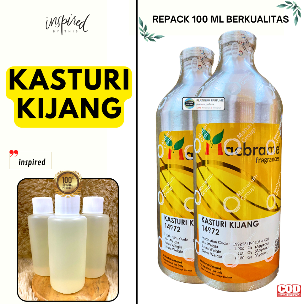 Bibit Parfum Macbrame - Kasturi Kijang Berkualitas 100 ML MURNI MACBRAME - Parfum Al Rehab - BIbit P