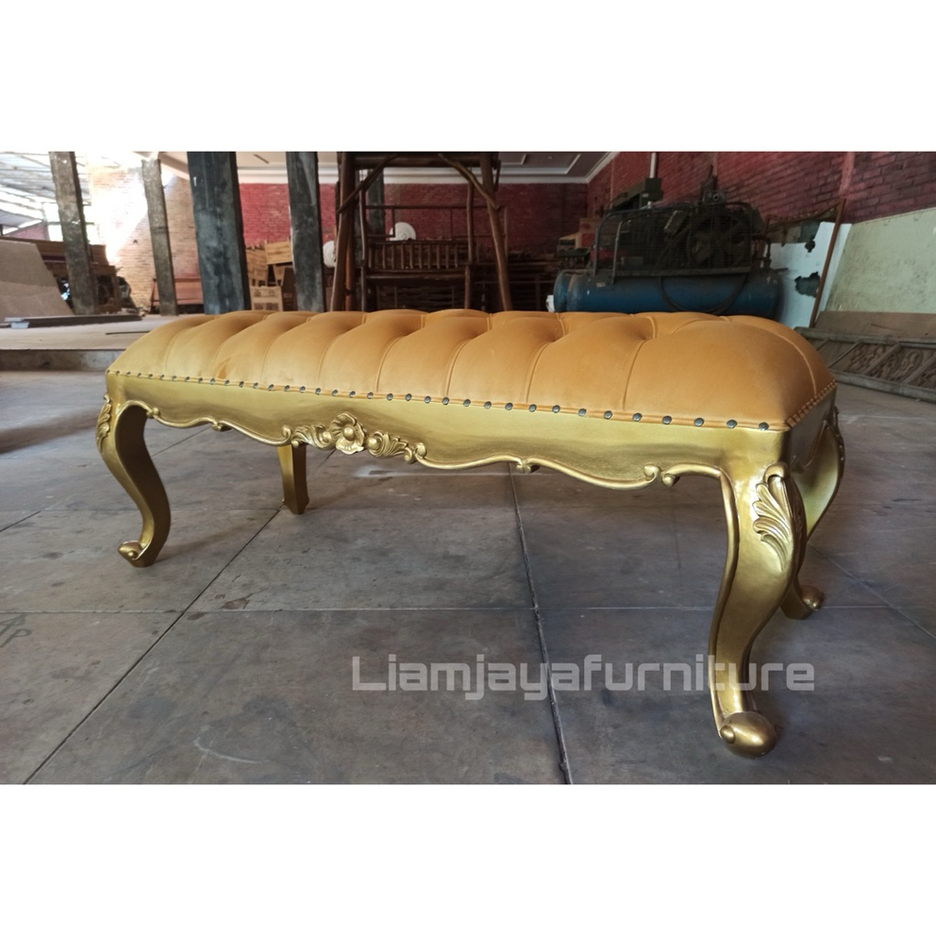 SOFA STOOL GARENG UKIR GOLD