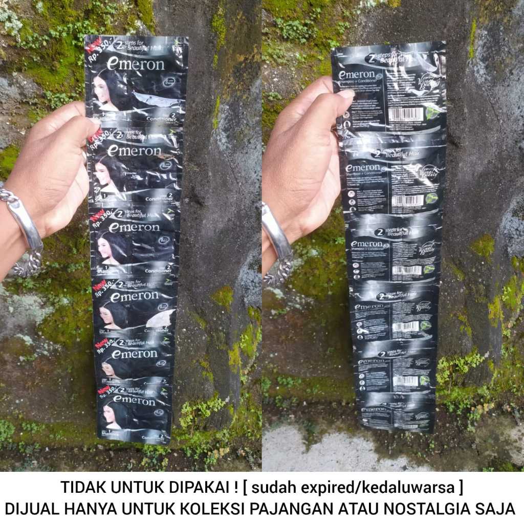 [ TIDAK UNTUK DIPAKAI ] KOLEKSI PRODUK JADUL 12 SACHET SHAMPOO EMERON KEMASAN JADUL HANYA UNTUK PAJA