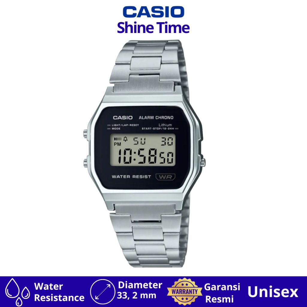 Jam Tangan Pria Casio A158WEA-1DF