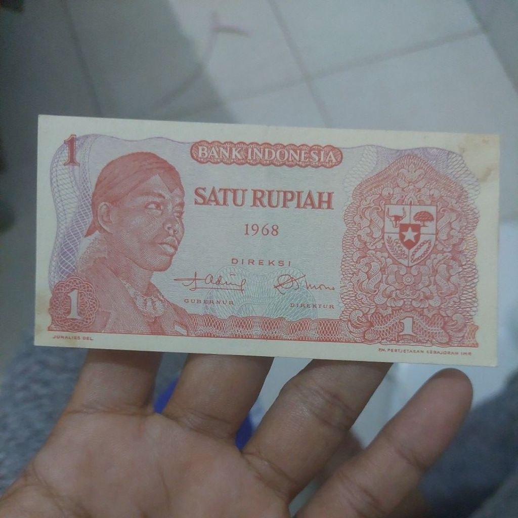 1 rupiah jendral sudirman. Tahun 1968