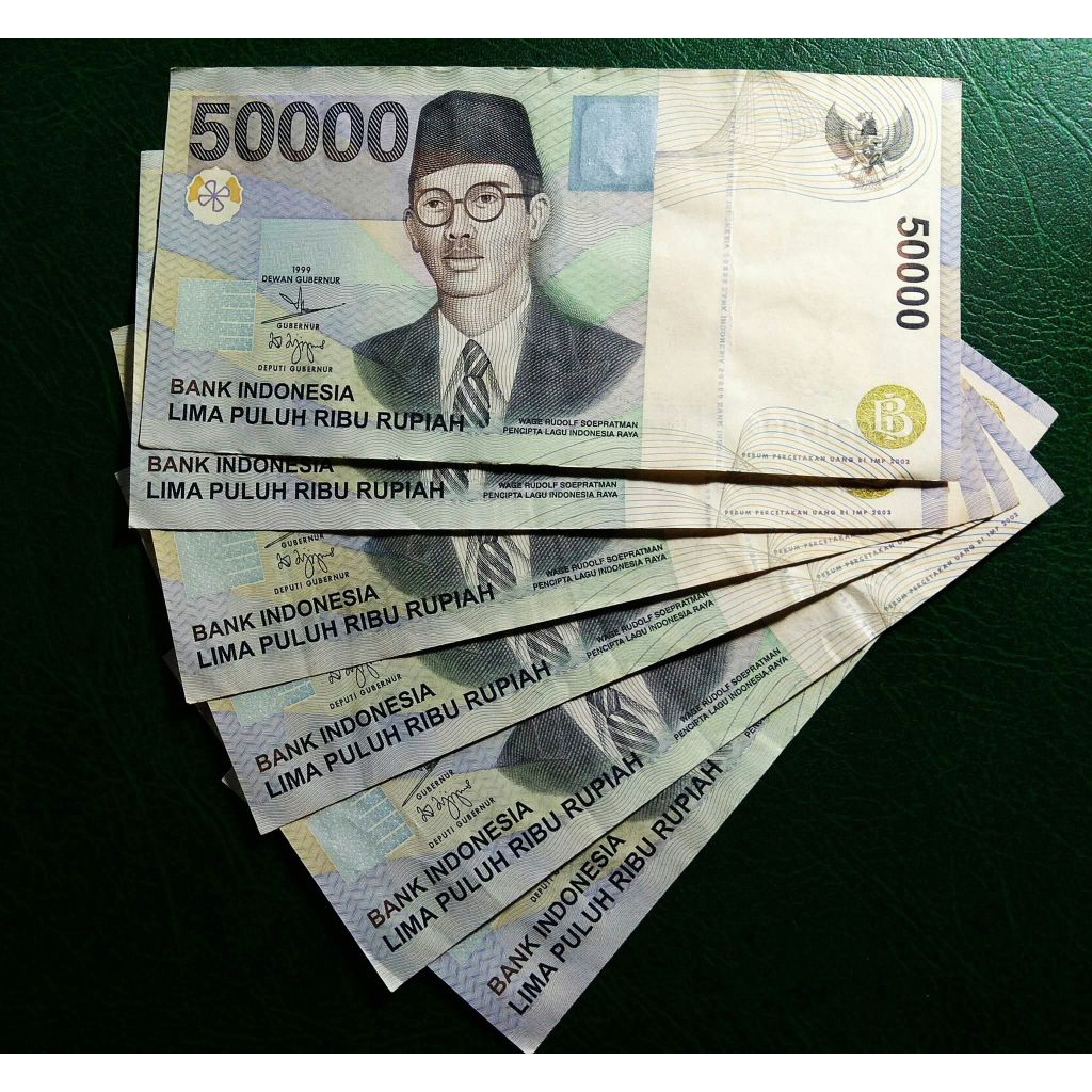 Uang Kuno 50 ribu W.R. Soepratman th.1999