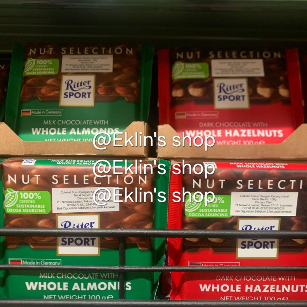 Ritter sport| nut selection | ritter sport chocolate | 100gr