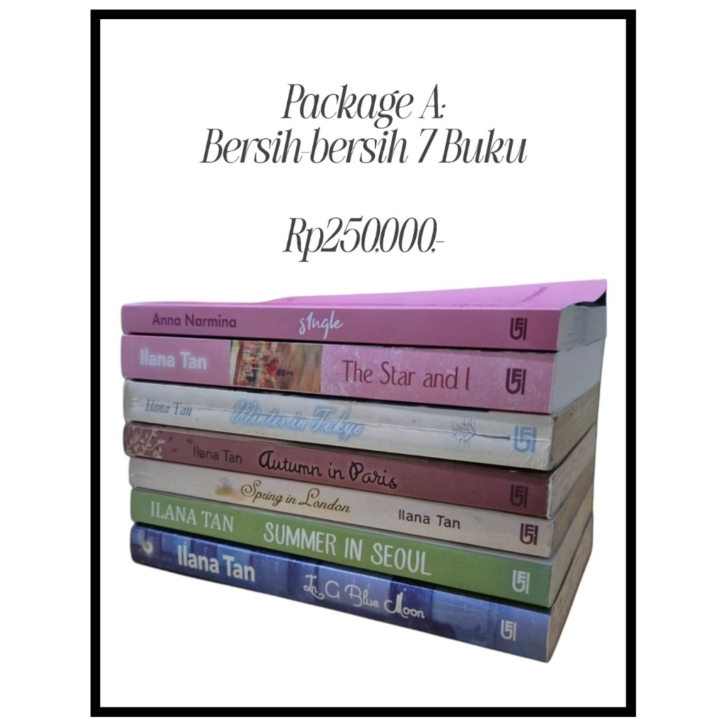 (Preloved, Ori) Novel Ilana Tan: Summer in Seoul, Spring in London, Autumn in Paris, Winter in Tokyo