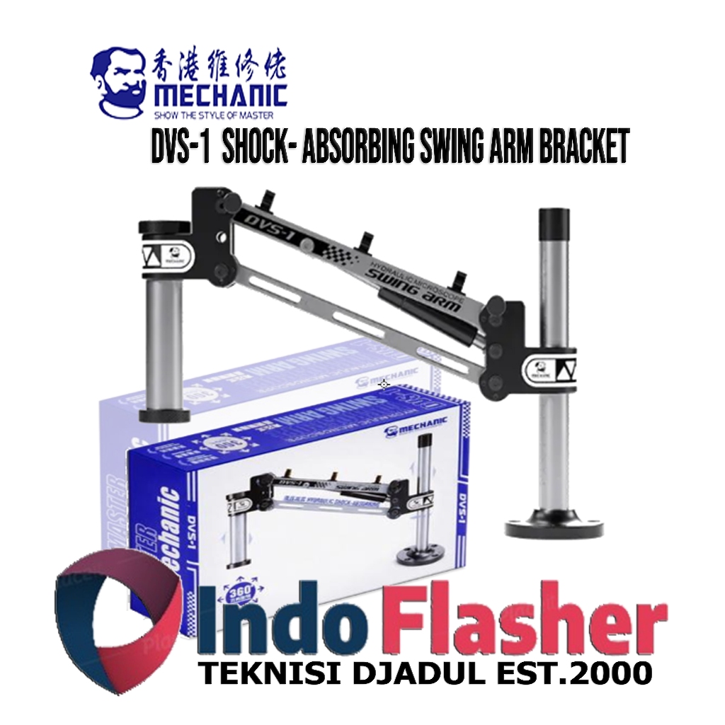 Mechanic DVS-1 Stand Microscope Shock Absorbing Swing Arm Bracket - Mekanik Lengan Microscope 360