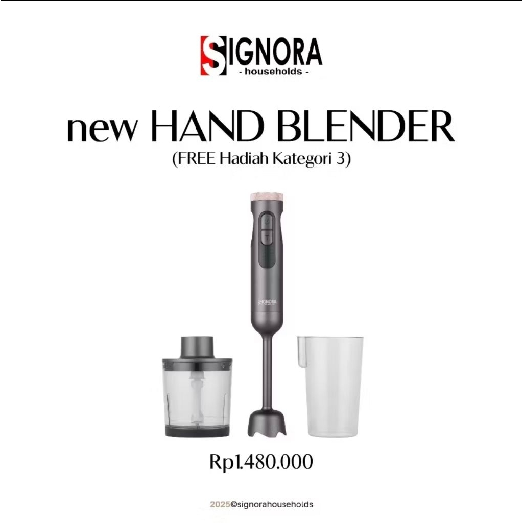 Hand Blender / Signora Hand Blender Berhadiah Langsung
